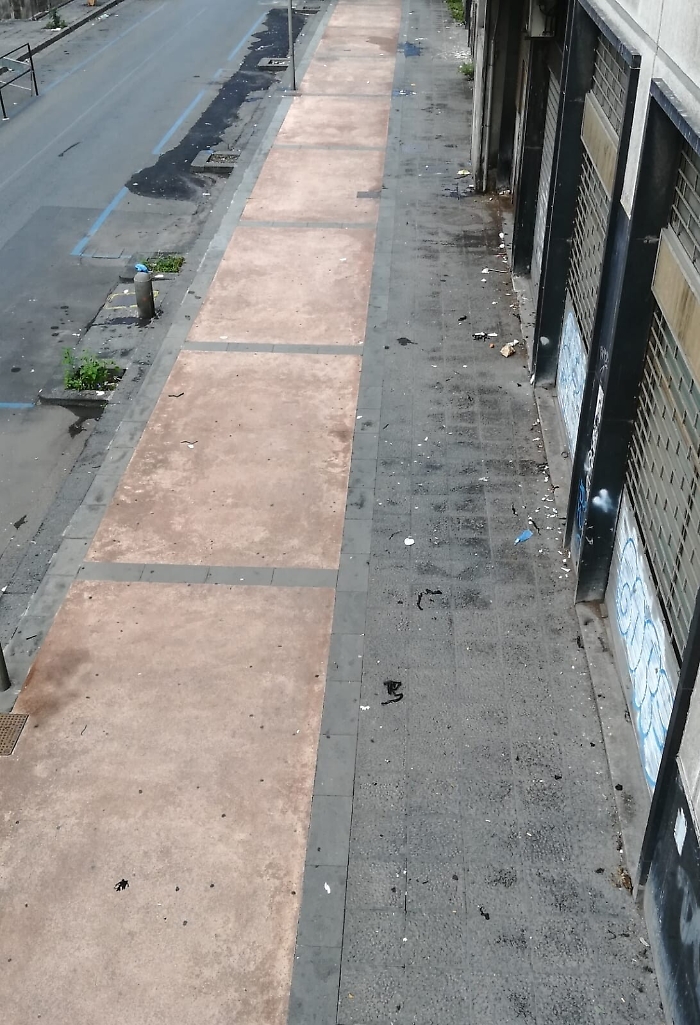 Catania, Via Di Prima: esempio non raro di pulizia