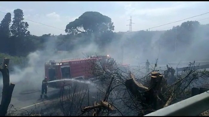 Catania, incendio nel Parco Monte Po: cittadini i primi ad intervenire