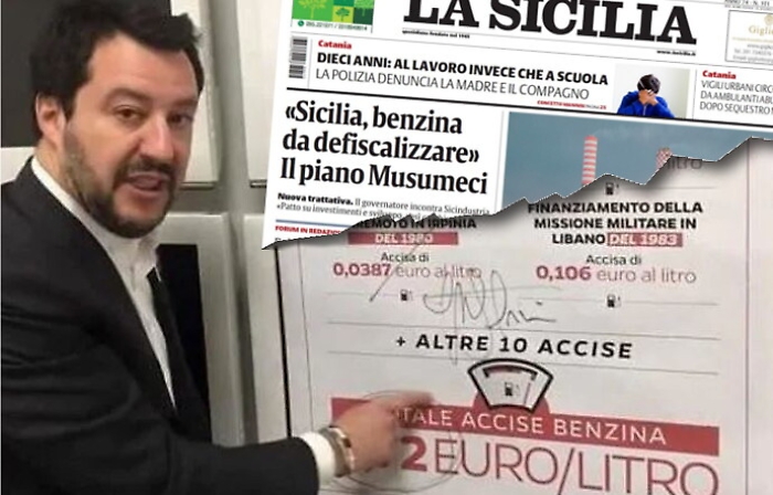 Caro carburanti in Sicilia: che fine hanno fatto le promesse di Salvini e Msusumeci?