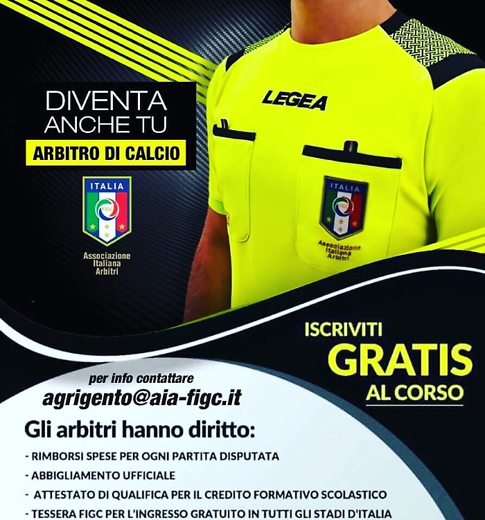 Agrigento, al via corso per arbitri di calcio