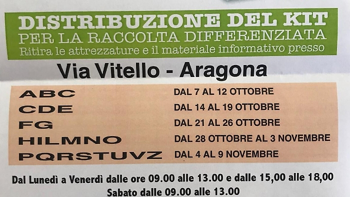Aragona, presentato questa mattina il nuovo servizio per la raccolta differenziata