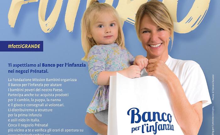 &ldquo;Banco per l&rsquo;infanzia&rdquo;: un aiuto concreto per i bambini in difficolt&agrave;