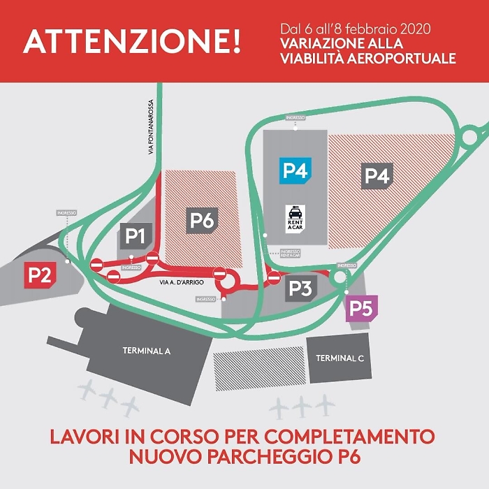 Catania, in zona aeroporto cambia la viabilit&agrave; per tre giorni