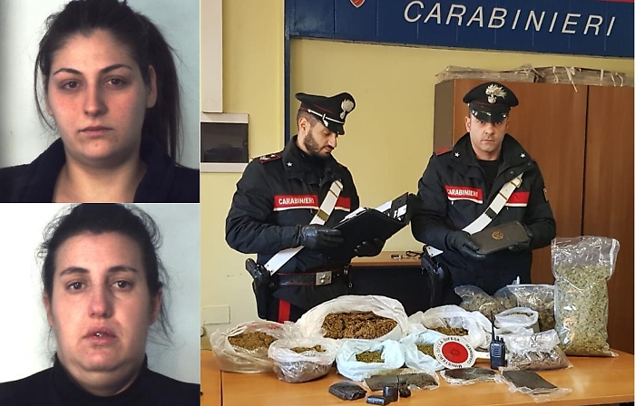Catania, le donne delle droga di via Capo Passero: ne avevano 8 chili