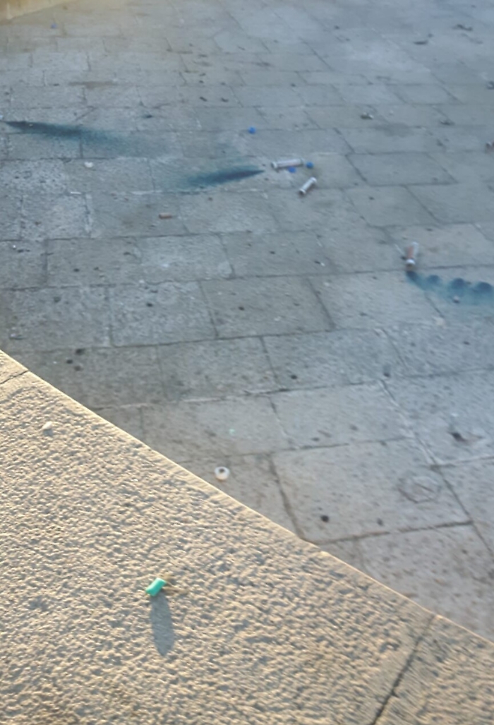 Catania, piazza Europa si risveglia tutte le mattine cos&igrave;...