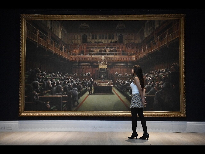 Asta record per dipinto Banksy a Londra