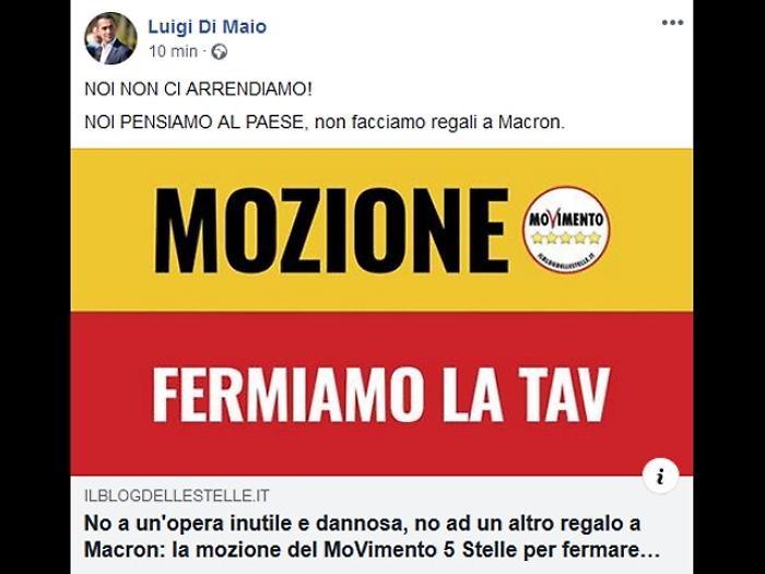 Tav: in Aula 6 mozioni, tutte al voto