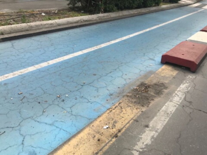 Pista ciclabile Catania, cordoli spostati: i vandali colpiscono di nuovo