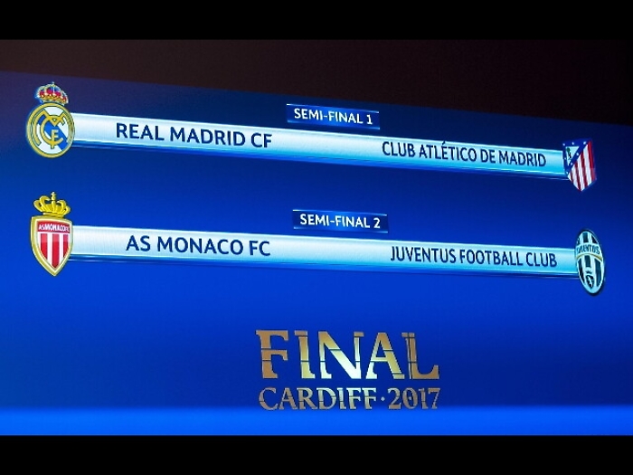 Champions, Monaco-Juve il 3 e 9 maggio