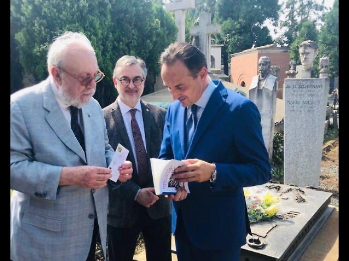 Mario Soldati, omaggio Cirio sulla tomba