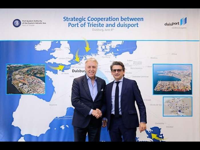 Porto Trieste, accordo con Duisburg