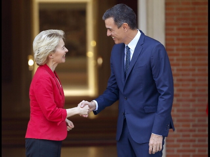 Ue: von der Leyen a Madrid, vede Sanchez