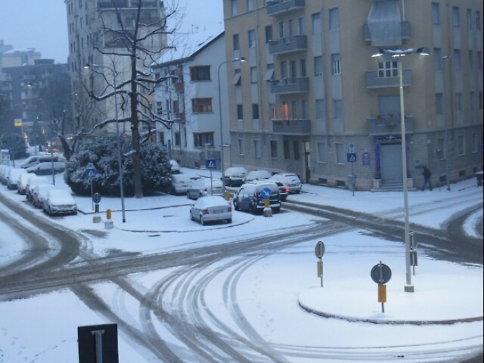 In Piemonte notte di neve, disagi