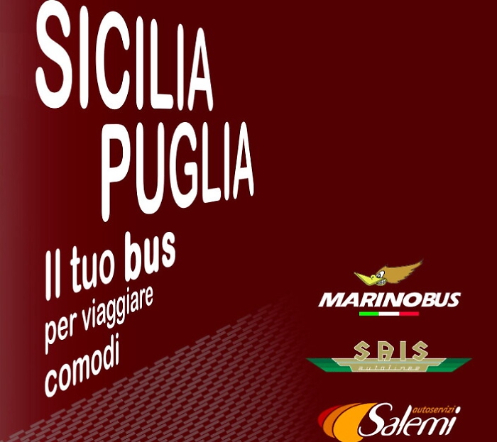 Sicilia-Puglia e viceversa, in bus dall'11 ottobre collegamenti giornalieri 