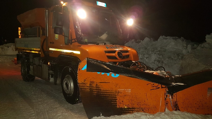 Liberate dalla neve le strade di Piano Battaglia