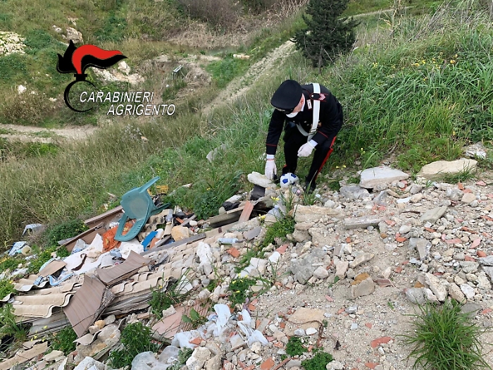 Sequestrata discarica abusiva a Siculiana