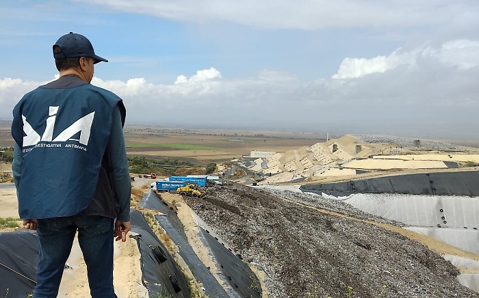 Ispezione antimafia alla Sicula Trasporti nella pi&ugrave; grande discarica privata dell'Isola