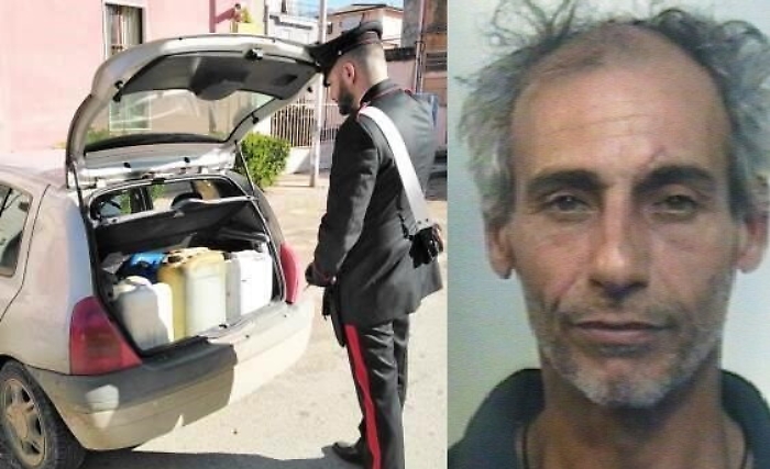 Ramacca, svuotava serbatoi dei pullman dell' Ast: preso 