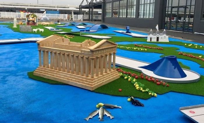 Al "Fico" di Bologna, la fiera del cibo pi&ugrave; grande del mondo, anche un mini tempio della Concordia