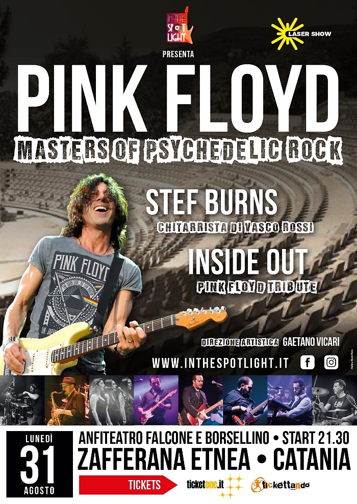 Il mito dei Pink Floyd riletto dagli "Inside Out" e da  Stef Burns