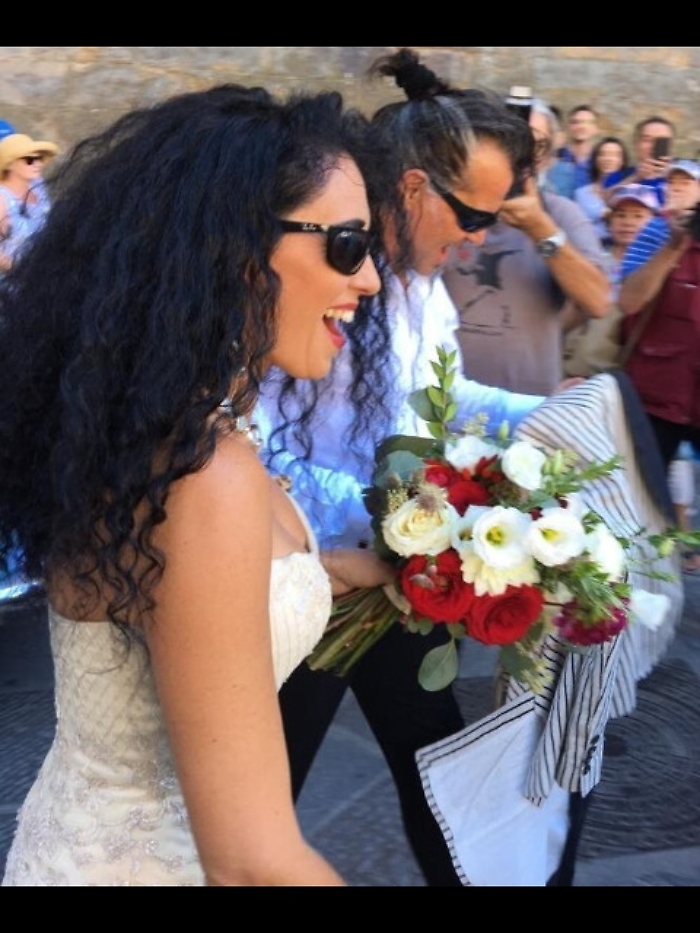 Piero Pelu' e Gianna Fratta sposi