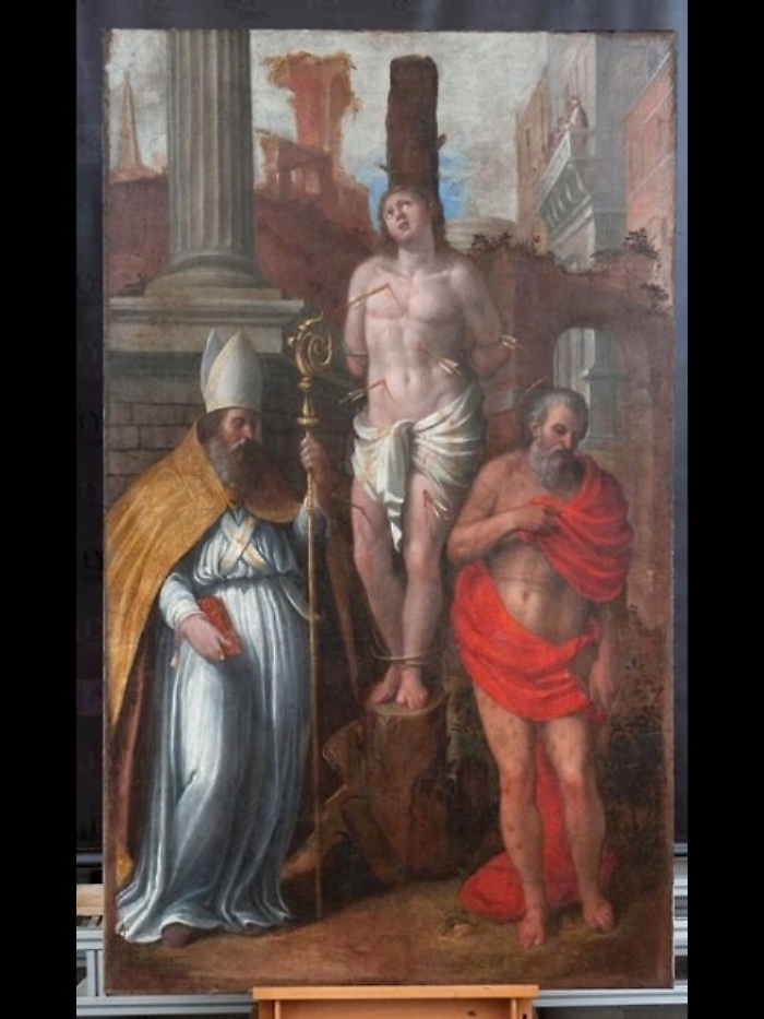 Due dipinti restaurati dopo il sisma