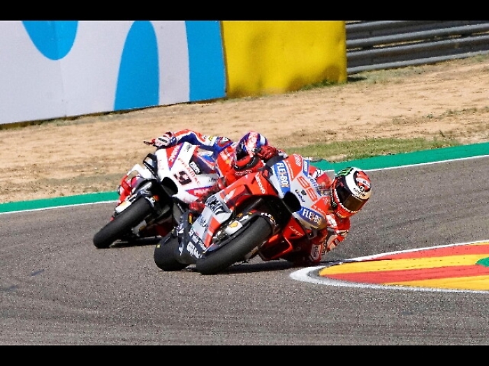 Moto:Aragon,Ducati Lorenzo subito fuori