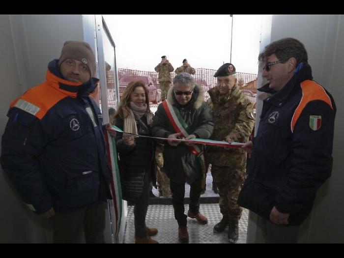 A Norcia terzo container collettivo