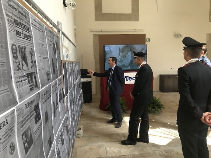 A Barletta mostra su crollo via Canosa