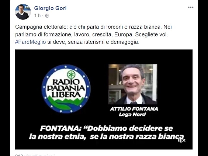 Fontana, razza? Si cambi Costituzione