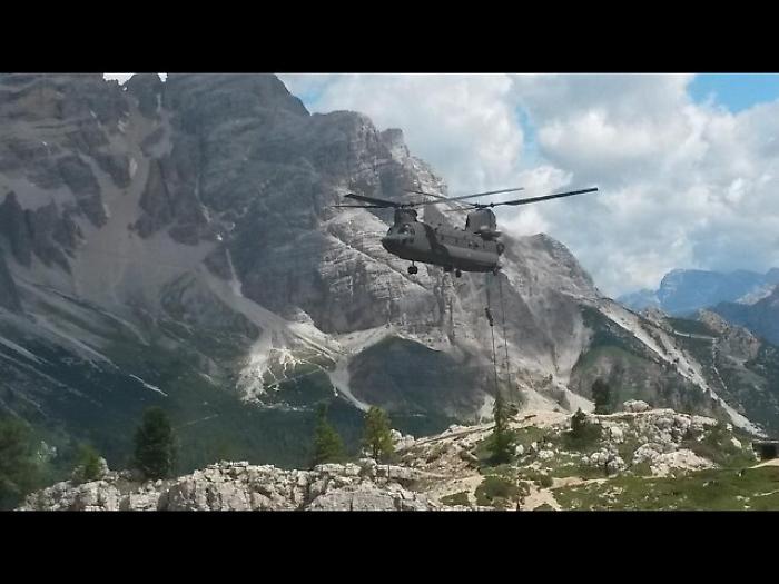 Esercitazione Truppe Alpine a Cortina