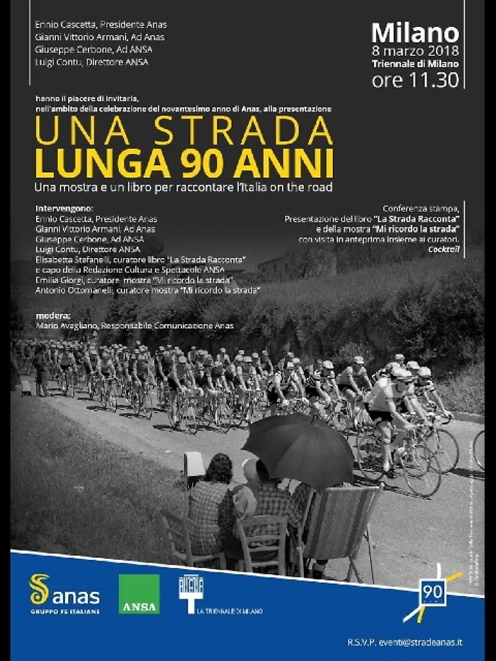 90 anni on the road, mostra e libro Anas