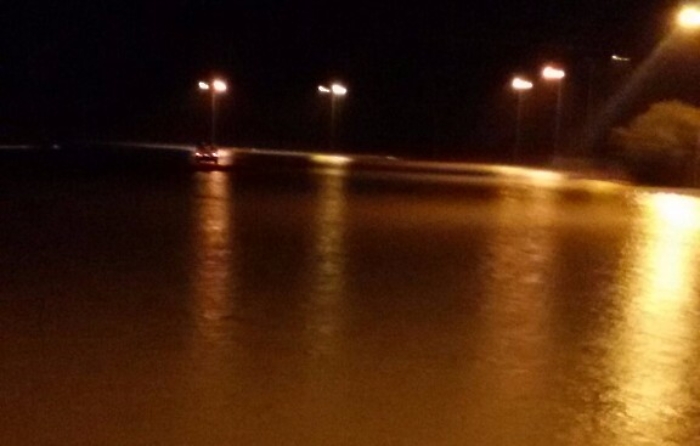 Il Maas questa mattina a Catania: un lago