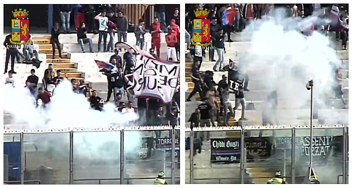 Calcio, "botto" fer&igrave; steward: denunciati 4 ultras del Catania