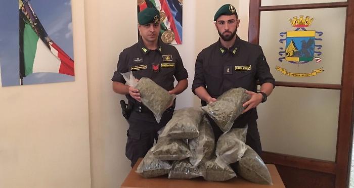 Droga per 60 mila euro nell'auto a noleggio: catanese arrestato da Gdf