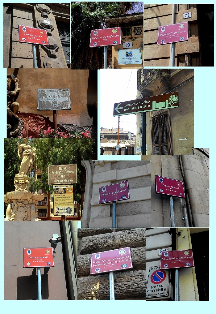 Catania, qualcosa non quadra nella segnaletica turistico storico culturale