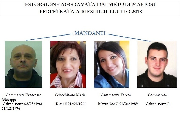 Estorsioni a Riesi, sei persone indagate (e quattro in carcere)