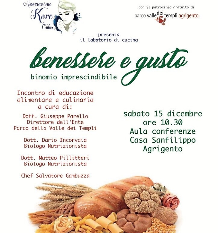 Kore onlus presenta &ldquo;Benessere e gusto binomio imprescindibile&rdquo;
