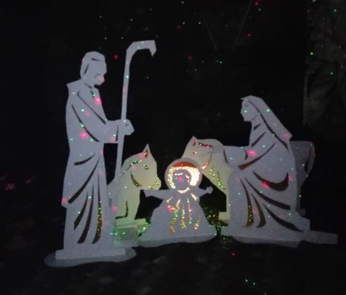 Sagome del presepe a Porta di Ponte nel capoluogo