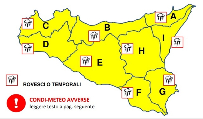 Meteo, burrasca in dirittura d'arrivo in Sicilia: scatta allerta gialla