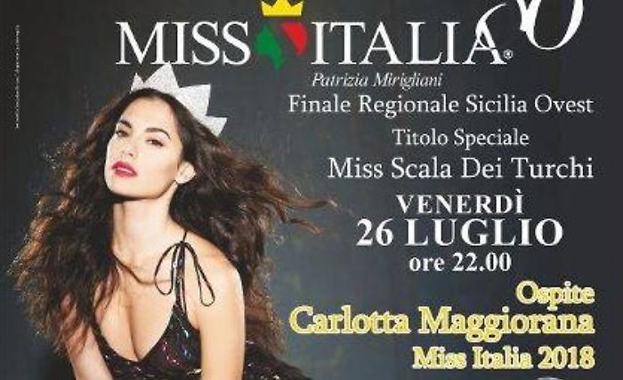 Domani, marted&igrave; 22 luglio, si presenta "Miss Italia - Miss Scala dei Turchi"