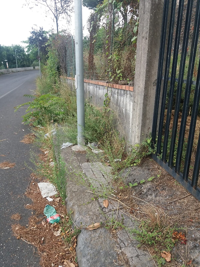 Trecastagni: sterpaglie e rifiuti sulle strade