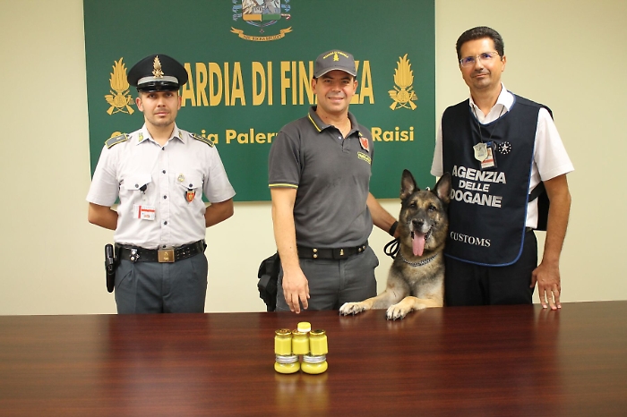 Palermo, sbarcano dall'aereo con barattoli pieni di crema alla marijuana
