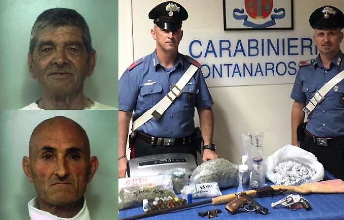 Droga e armi sequestrate nel Catanese: due arresti dei carabinieri