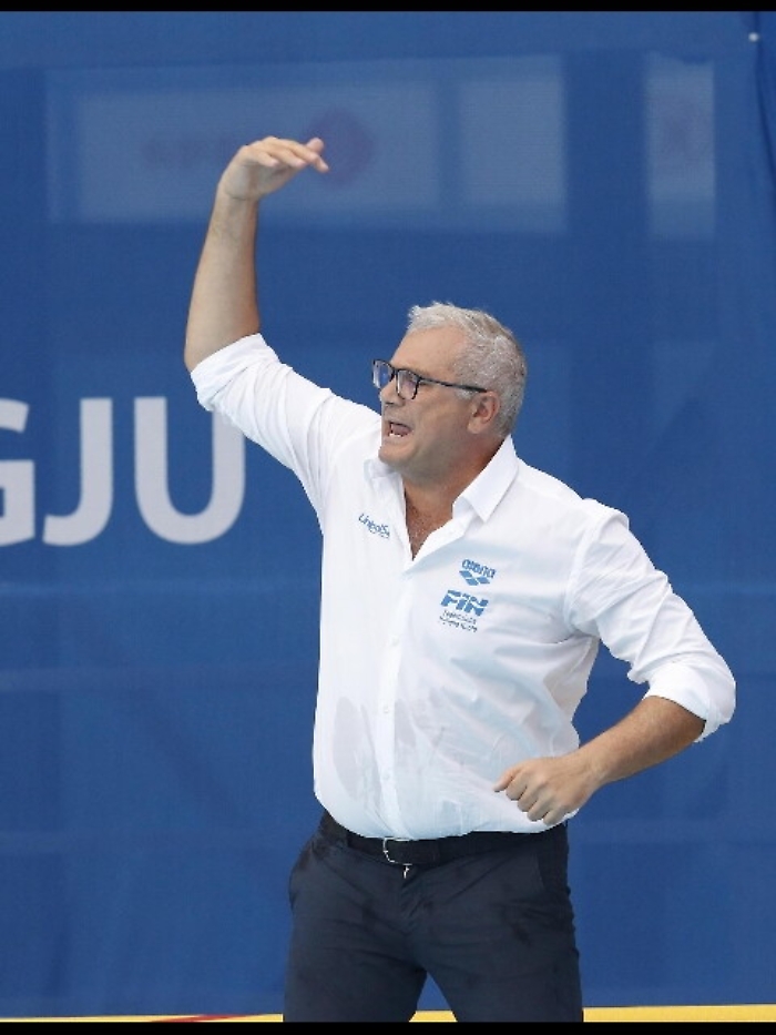 Pallanuoto: i complimenti del ct Mancini