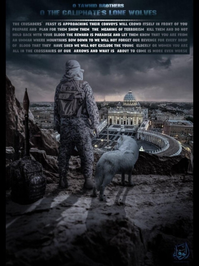 Isis:appello a lupi solitari contro Roma