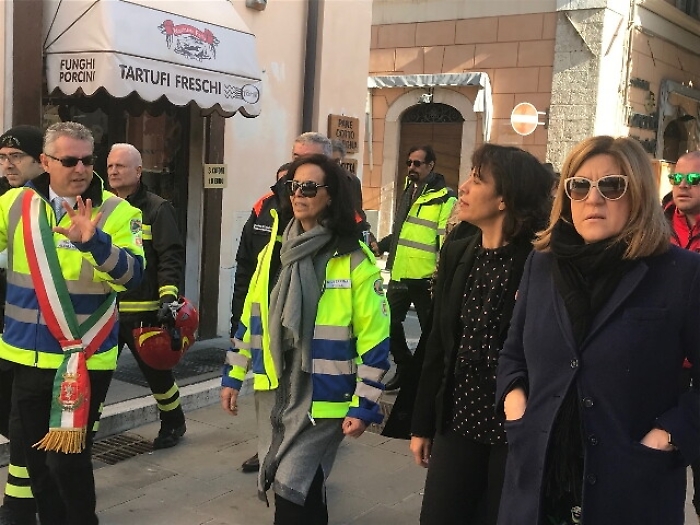 Principessa Kuwait in visita a Norcia