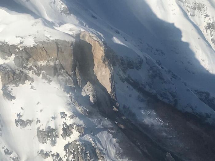 Da cima Vettore 30 mila mc di roccia