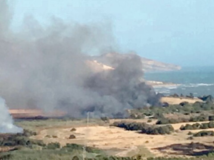 Vasto incendio danneggia la Riserva di Torre Salsa