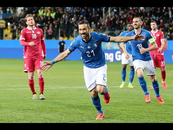Italia,standing ovation per Quagliarella